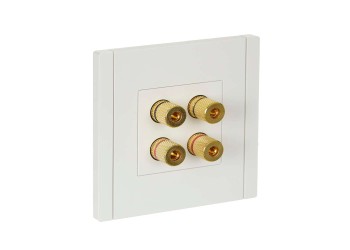 FORTE&PIANO Аудиорозетка 4-местная FP239 белый IEK FP-S40-K01