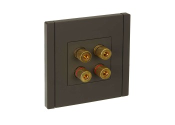 FORTE&PIANO Аудиорозетка 4-местная FP339 серый IEK FP-S40-K03