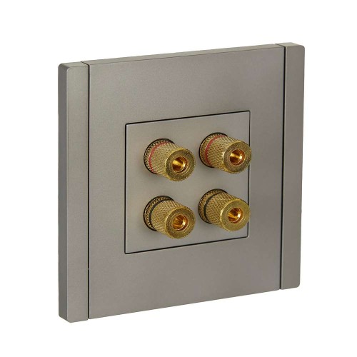 FORTE&PIANO Аудиорозетка 4-местная FP539 сталь IEK FP-S40-K46, купить в Минске по самой низкой цене