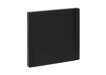 FORTE&PIANO Выключатель 1-клавишный 10А FP101 черный IEK FP-V10-0-10-1-K02