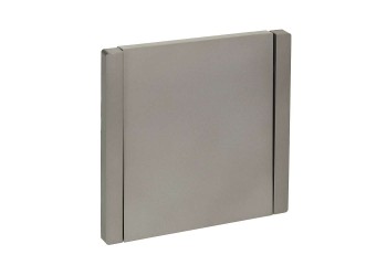 FORTE&PIANO Выключатель 1-клавишный проходной 10А FP503 сталь IEK FP-V12-0-10-1-K46