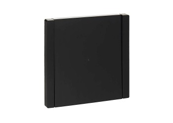 FORTE&PIANO Выключатель 1-клавишный проходной с индикацией 10А FP104 черный IEK FP-V12-1-10-1-K02