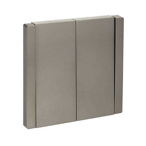 FORTE&PIANO Выключатель 2-клавишный 10А FP505 сталь IEK FP-V20-0-10-1-K46, купить в Минске по самой низкой цене