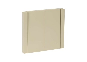 FORTE&PIANO Выключатель 2-клавишный проходной 10А FP407 ваниль IEK FP-V22-0-10-1-K10