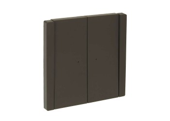 FORTE&PIANO Выключатель 2-клавишный проходной с индикацией 10А FP308 серый IEK FP-V22-1-10-1-K03