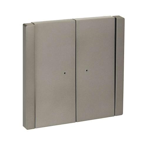 FORTE&PIANO Выключатель 2-клавишный проходной с индикацией 10А FP508 сталь IEK FP-V22-1-10-1-K46, купить в Минске по самой низкой цене