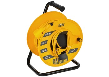 GARDEN Катушка УК40 1 место 2P 2х1,0мм2 40м IEK GD-KP50-10-01-40