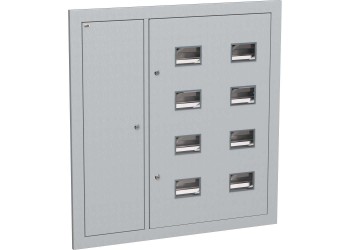 Корпус металлический ЩЭ-8-Э 36 IP31 (слаботочный отсек слева) LIGHT IEK IND-MKM43-08-31-E-L