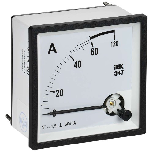 Амперметр Э47 60/5А класс точности 1,5 96х96мм IEK IPA20-6-0060-E, купить в Минске по самой низкой цене