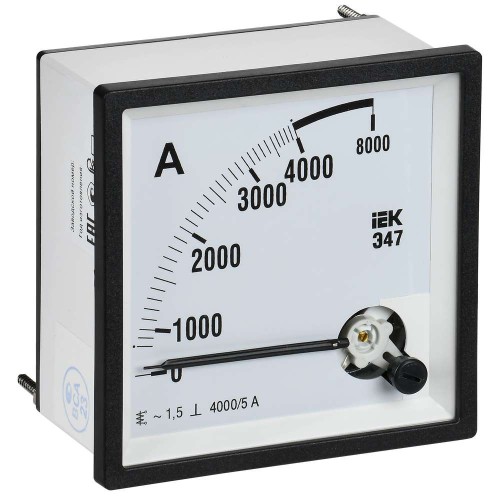 Амперметр Э47 4000/5А класс точности 1,5 96х96мм IEK IPA20-6-4000-E, купить в Минске по самой низкой цене