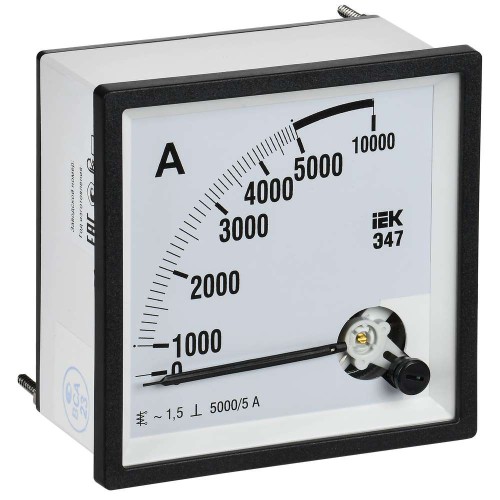 Амперметр Э47 5000/5А класс точности 1,5 96х96мм IEK IPA20-6-5000-E, купить в Минске по самой низкой цене