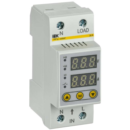 Реле напряжения и тока РНТ-д однофазное 36мм 25А IEK IVC21-1-25, купить в Минске по самой низкой цене