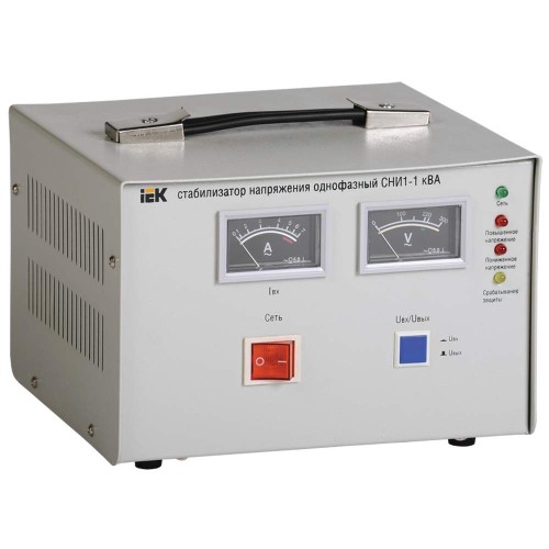 Стабилизатор напряжения однофазный СНИ1-1 кВА IEK IVS10-1-01000, купить в Минске по самой низкой цене