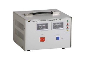 Стабилизатор напряжения однофазный СНИ1-1 кВА IEK IVS10-1-01000