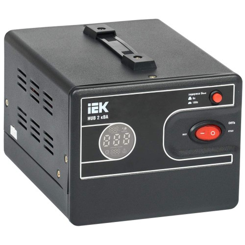 Стабилизатор напряжения переносной HUB 2кВА IEK IVS21-1-002-13, купить в Минске по самой низкой цене