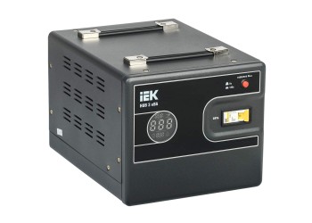 Стабилизатор напряжения переносной HUB 3кВА IEK IVS21-1-003-13