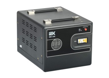 Стабилизатор напряжения переносной HUB 5кВА IEK IVS21-1-005-13