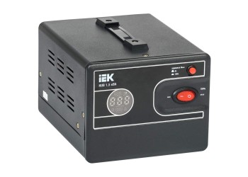 Стабилизатор напряжения переносной HUB 1,5кВА IEK IVS21-1-D15-13