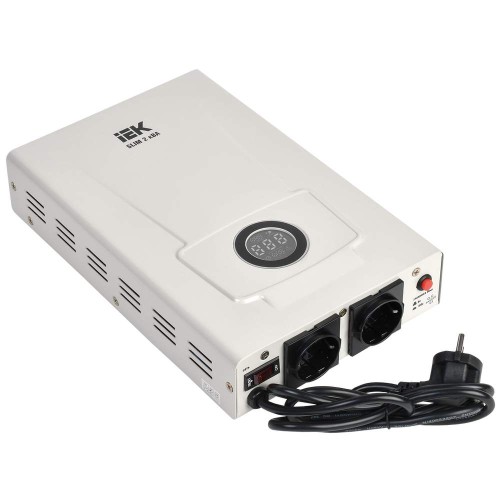 Стабилизатор напряжения настенный SLIM 2кВА IEK IVS22-1-002-09, купить в Минске по самой низкой цене