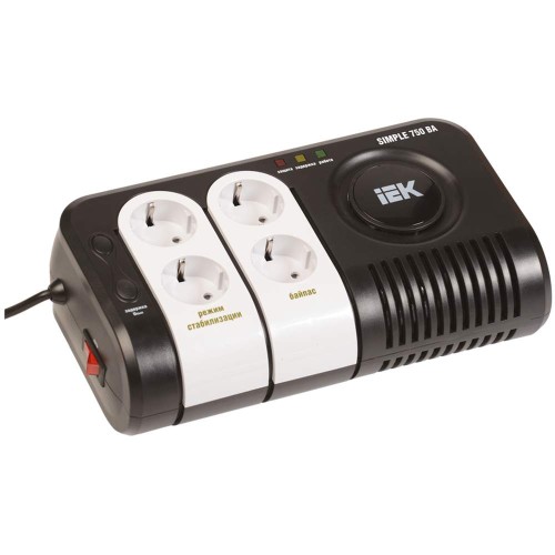 Стабилизатор напряжения серии Simple 0,75 кВА IEK IVS25-1-00750, купить в Минске по самой низкой цене