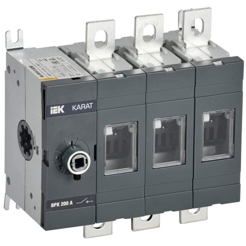 KARAT Выключатель-разъединитель ВРК без рукоятки управления 3P 200А IEK KA-VR10-3-0200, купить в Минске по самой низкой цене