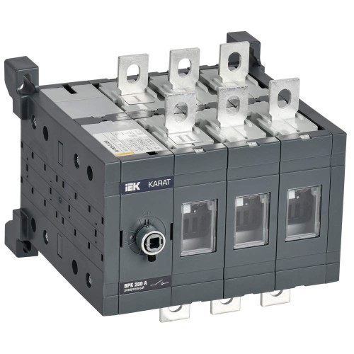 KARAT Выключатель-разъединитель ВРК реверсивный без рукоятки управления 3P 200А IEK KA-VR20-3-0200, купить в Минске по самой низкой цене