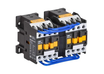 Контактор КМИ-10930 реверс 9А 230В/АС3 2NO IEK KKM13-009-230-20-1
