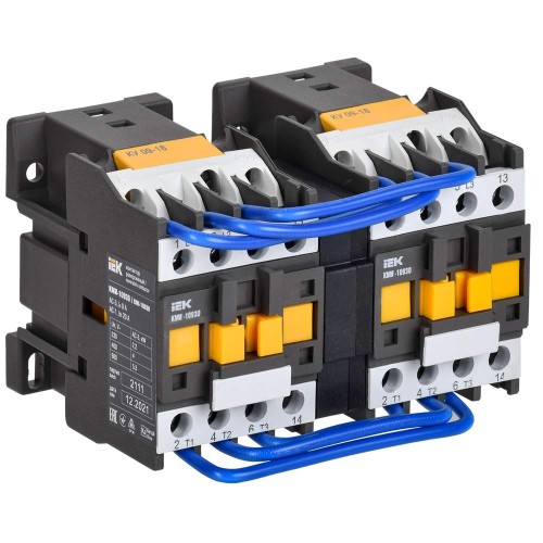 Контактор КМИ-10930 реверс 9А 400В/АС3 2NO IEK KKM13-009-400-20-1, купить в Минске по самой низкой цене