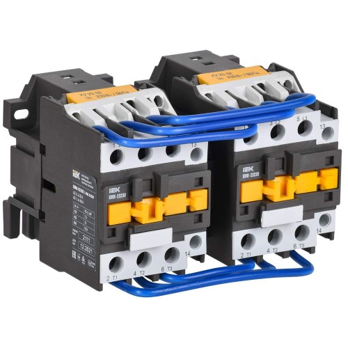 Контактор КМИ-23230 реверс 32А 230В/АС3 2NO IEK KKM23-032-230-20-1, купить в Минске по самой низкой цене