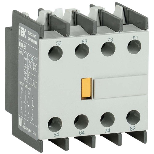 Приставка ПКИ-31 дополнительные контакты 3NO+1NC IEK KPK10-31, купить в Минске по самой низкой цене