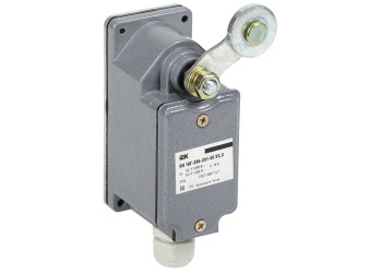 Выключатель концевой ВП 16Г-23Б-231-55 У2.3 рычаг с роликом/ход вправо/cамовозврат 1з+1р IP55 IEK KV-1-16-1