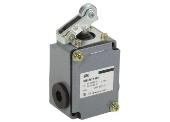 Выключатель концевой ВПК-2112-БУ2 рычаг с роликом IP65 IEK KV-1-2112-1