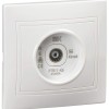 KVARTA Розетка TV проходная РТВ11-КБ белый IEK KV-A10-P-K01, купить в Минске по самой низкой цене