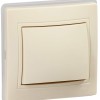 KVARTA Выключатель 1-клавишный 10А IP44 ВС10-1-0-ККм-44 кремовый IEK KV-V10-10-44-K33, купить в Минске по самой низкой цене