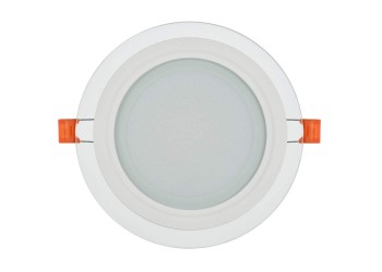 LIGHTING Светильник светодиодный ДВО 1621 со стеклом круг 12Вт 4000К IP20 IEK LDVO0-1621-12-4000-K01