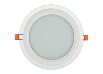 LIGHTING Светильник светодиодный ДВО 1622 со стеклом круг 18Вт 4000К IP20 IEK LDVO0-1622-18-4000-K01