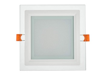 LIGHTING Светильник светодиодный ДВО 1624 со стеклом квадрат 12Вт 4000К IP20 IEK LDVO0-1624-12-4000-K01