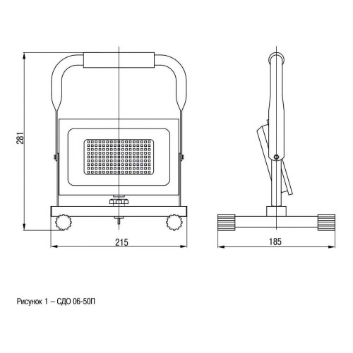 Прожектор светодиодный IEK СДО 06-50П 50W 6500K LPDO603-050-65-K02, купить в Минске по самой низкой цене