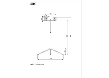 Прожектор светодиодный IEK СДО 06-2х30Ш 60W 6500K LPDO606-2X030-65-K02