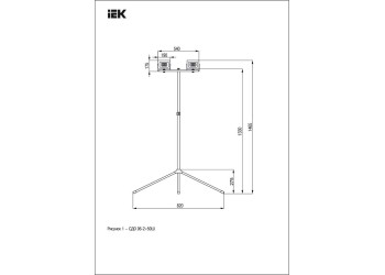 Прожектор светодиодный IEK СДО 06-2x50Ш 100W 6500K LPDO606-2X050-65-K02