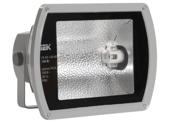 Прожектор металлогалогенный ГО02-150-01 симметричный 150Вт Rx7s IP65 серый IEK LPHO02-150-01-K03