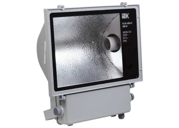 Прожектор металлогалогенный ГО03-400-01 симметричный 400Вт E40 IP65 серый IEK LPHO03-400-01-K03