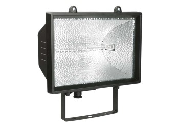 Прожектор ИО1500 галогенный черный IP54 IEK LPI01-1-1500-K02
