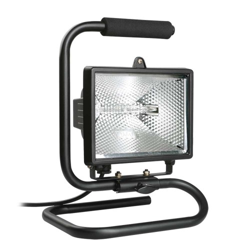 Прожектор галогенный ИО500П (переноска) IP54 черный IEK LPI03-1-0500-K02, купить в Минске по самой низкой цене