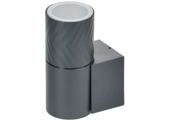 LIGHTING Светильник уличный 5107 настенный под лампу GU10 IP65 серый IEK LT-UBU0-5107-GU10-1-K03