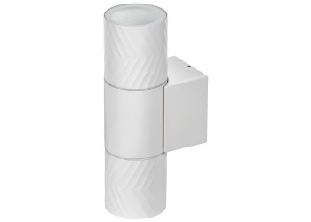 LIGHTING Светильник уличный 5108 настенный под лампу 2хGU10 IP65 белый IEK LT-UBU0-5108-GU10-2-K01