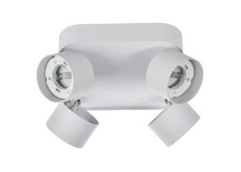 LIGHTING Светильник 4044 накладной потолочный под лампу 4хGX53 белый IEK LT-UPB0-4044-GX53-1-K01