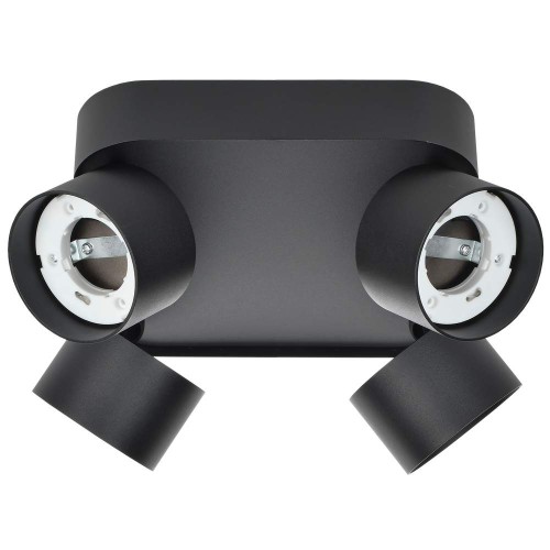 LIGHTING Светильник 4044 накладной потолочный под лампу 4хGX53 черный IEK LT-UPB0-4044-GX53-1-K02, купить в Минске по самой низкой цене