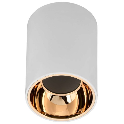 LIGHTING Светильник 4111 накладной потолочный под лампу GU10 белый/золото пластик IEK LT-UPB0-4111-GU10-1-K22, купить в Минске по самой низкой цене