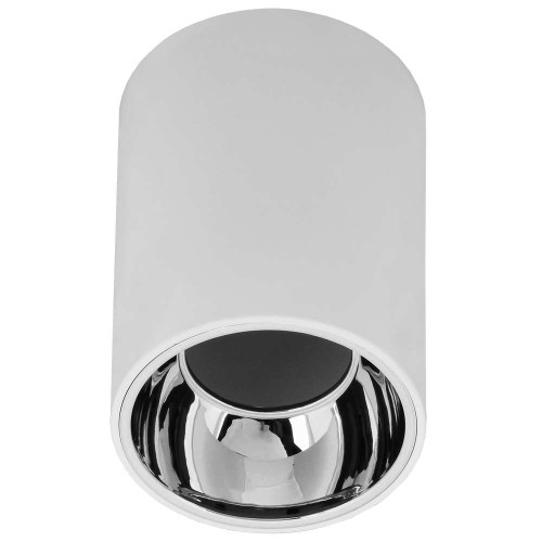 LIGHTING Светильник 4111 накладной потолочный под лампу GU10 белый/хром пластик IEK LT-UPB0-4111-GU10-1-K23, купить в Минске по самой низкой цене